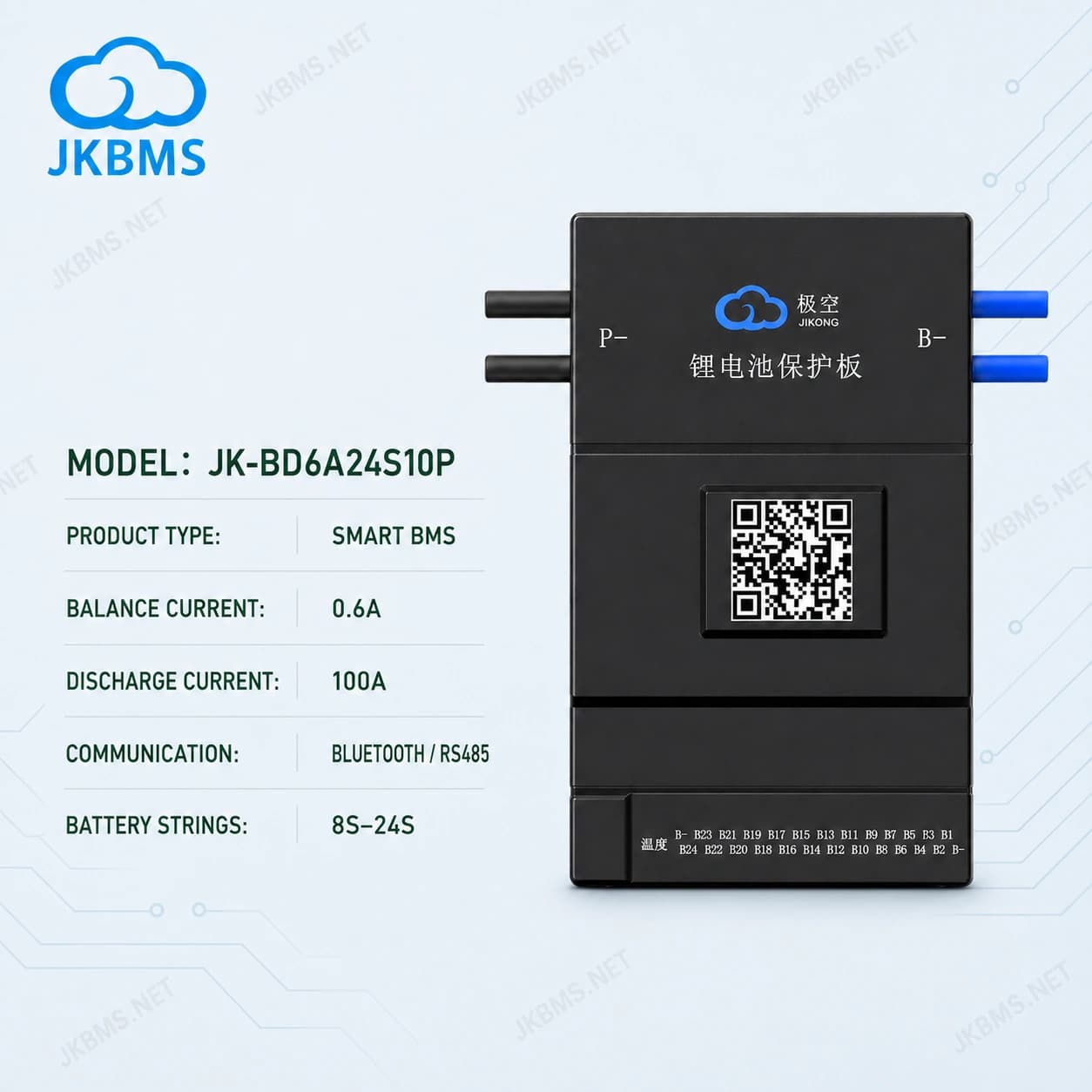 JKBMS JK-BD6A24S10P Smart Active Balance BMS