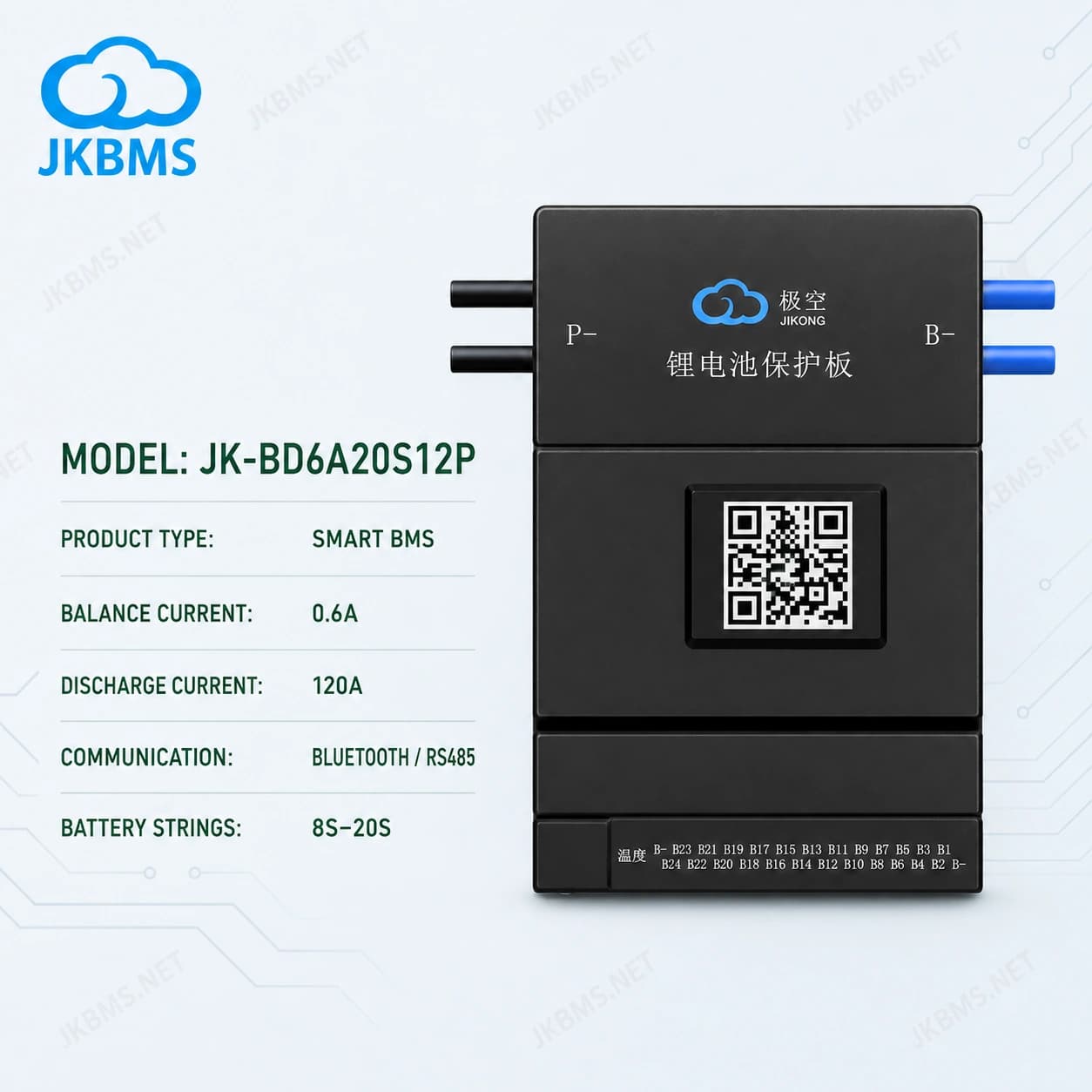 JKBMS JK-BD6A20S12P Smart Active Balance BMS