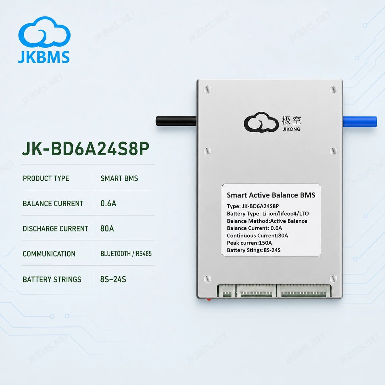JKBMS JK-BD6A24S8P Smart Active Balance BMS
