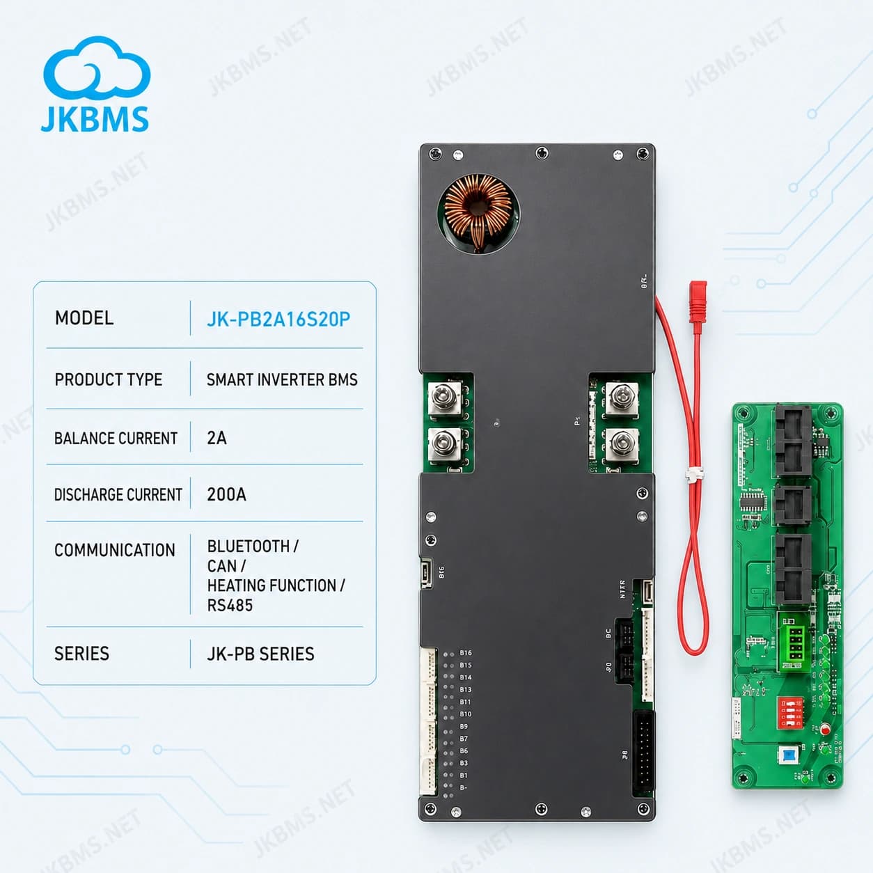 JK BMS PB2A16S20P - official JKBMS product, JKBMS JK-PB Series