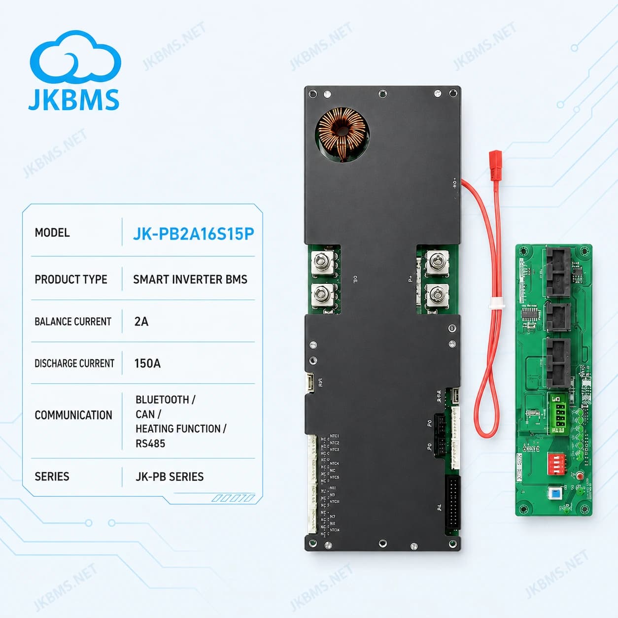 JK BMS PB2A16S15P - official JKBMS product, JKBMS JK-PB Series