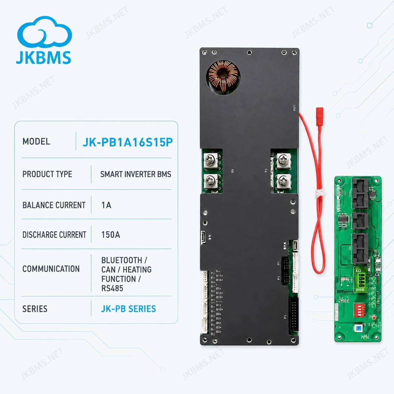 JK BMS PB1A16S15P - official JKBMS product, JKBMS JK-PB Series