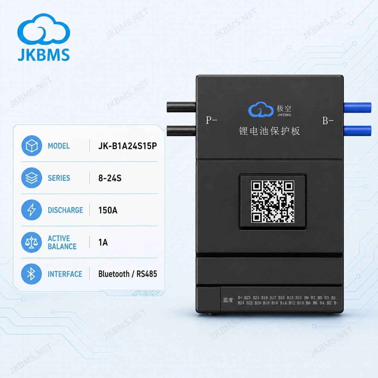 JKBMS JK-B1A24S15P Smart Active Balance BMS