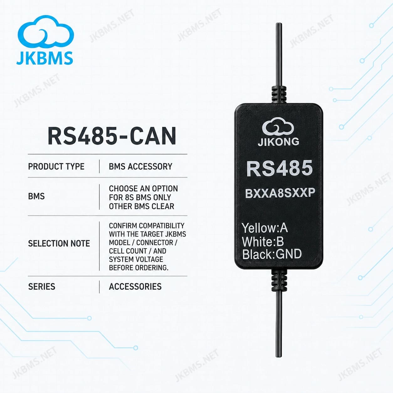 JKBMS RS485 CAN Module - official JKBMS product, JKBMS Accessories