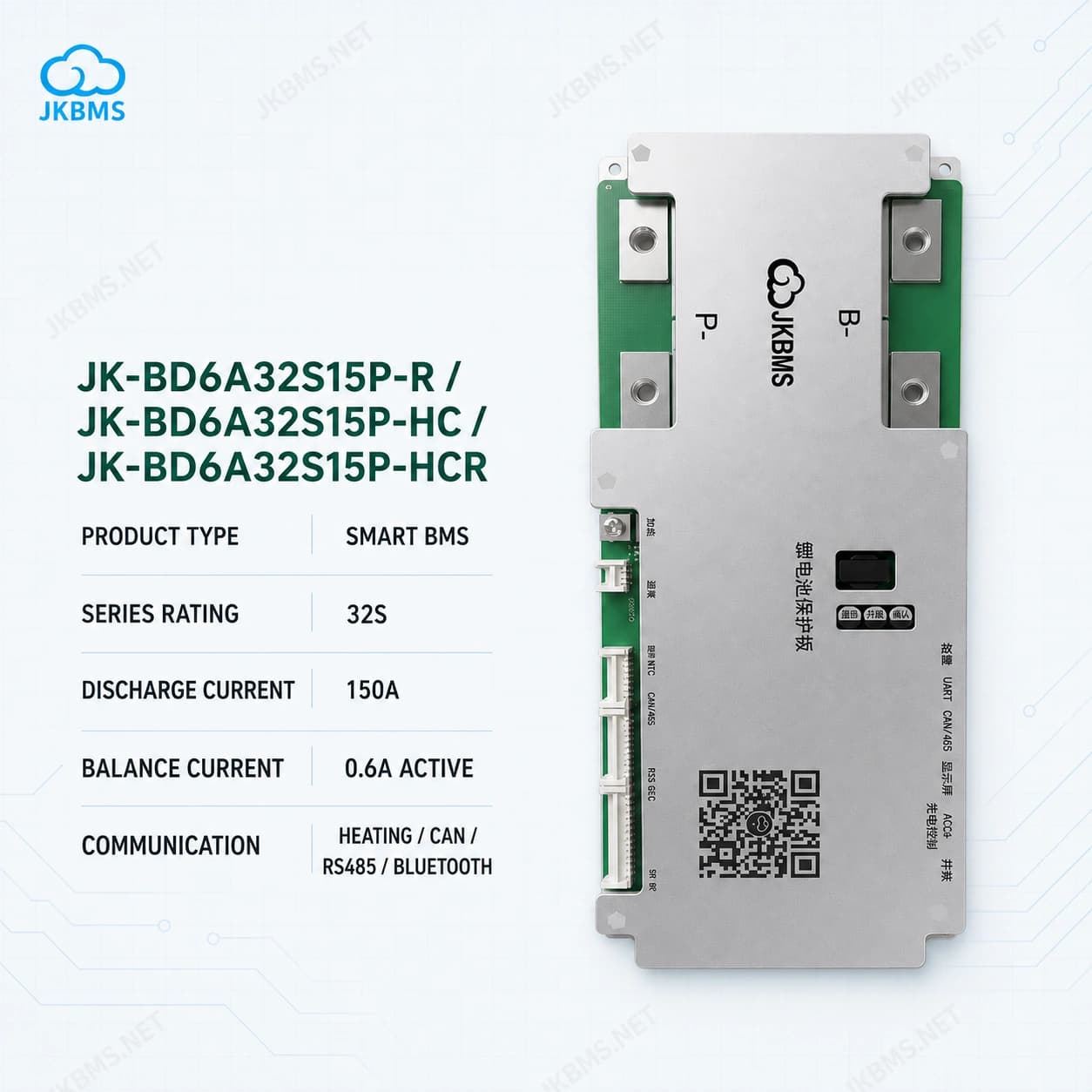 JKBMS JK-BD6A32S15P R / HC / HCR Smart BMS