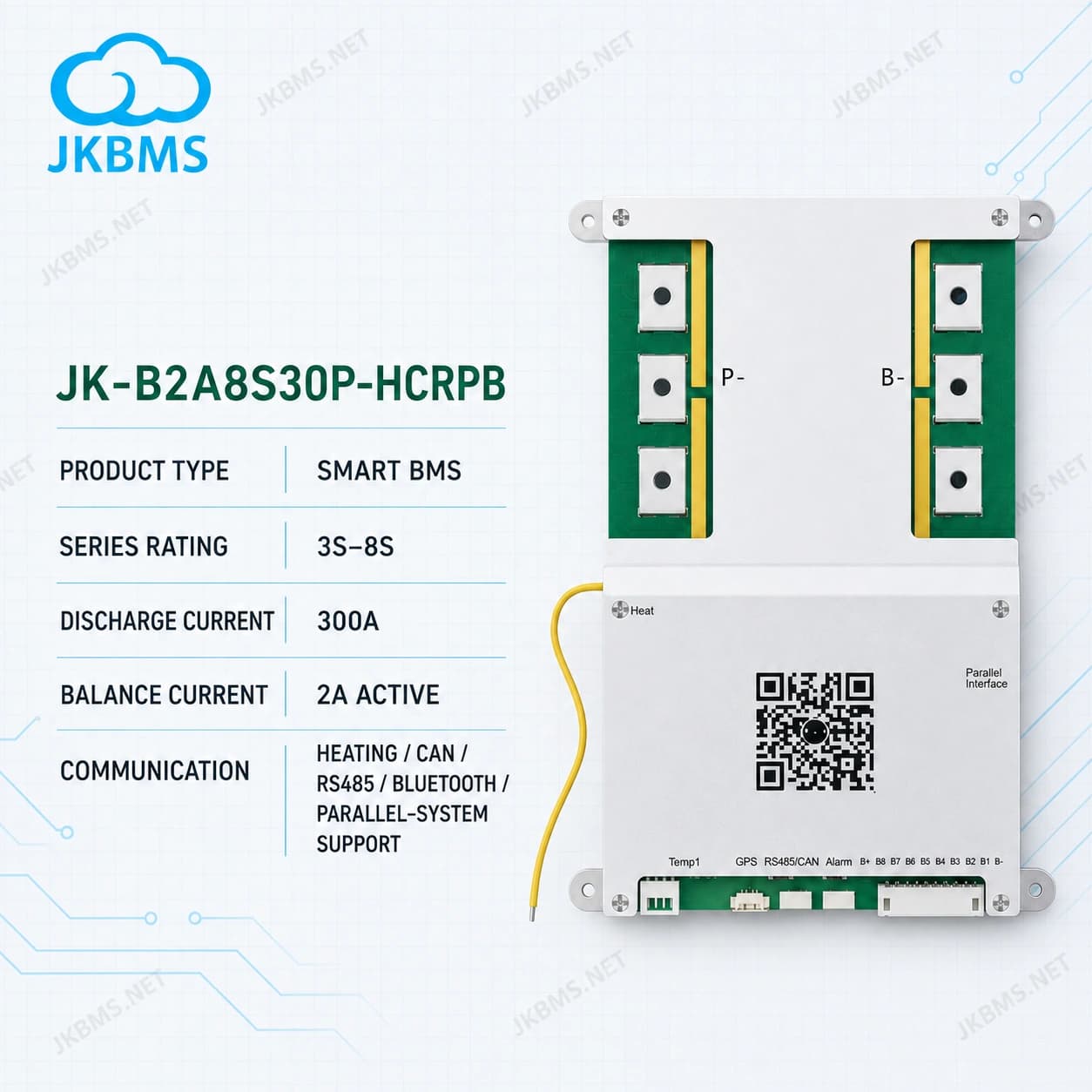 JKBMS JK-B2A8S30P-HCRPB Smart Active Balance BMS
