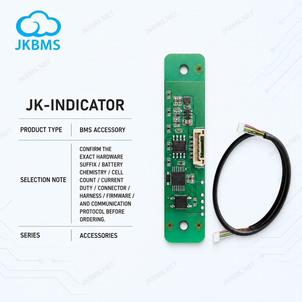 JKBMS Battery Level Indicator Display Board for Smart BMS