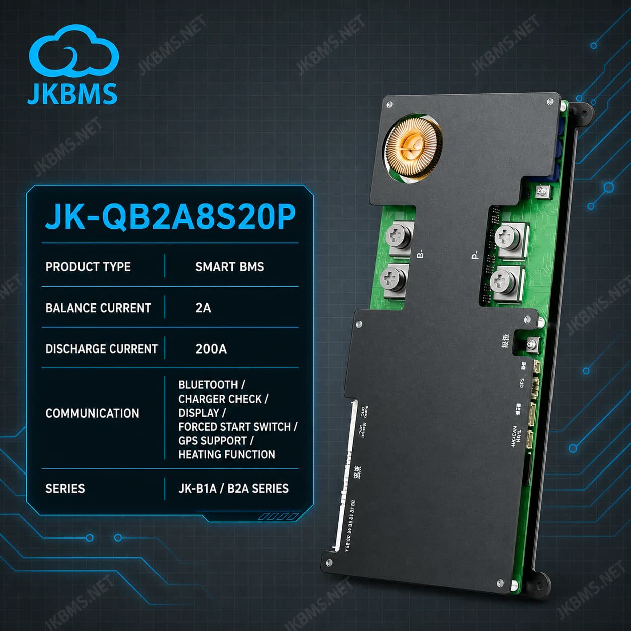JKBMS JK-QB2A8S20P Parking Start Dedicated BMS