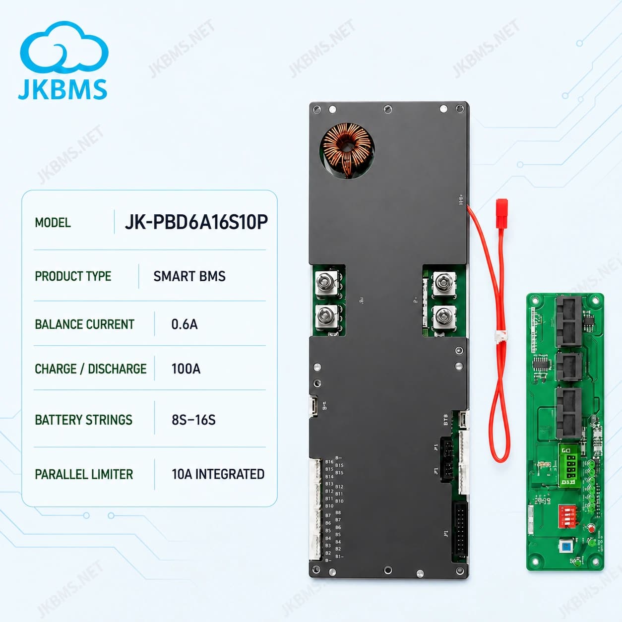 JKBMS JK-PBD6A16S10P Smart Active Balance BMS - official JKBMS product, JKBMS JK-PB Series