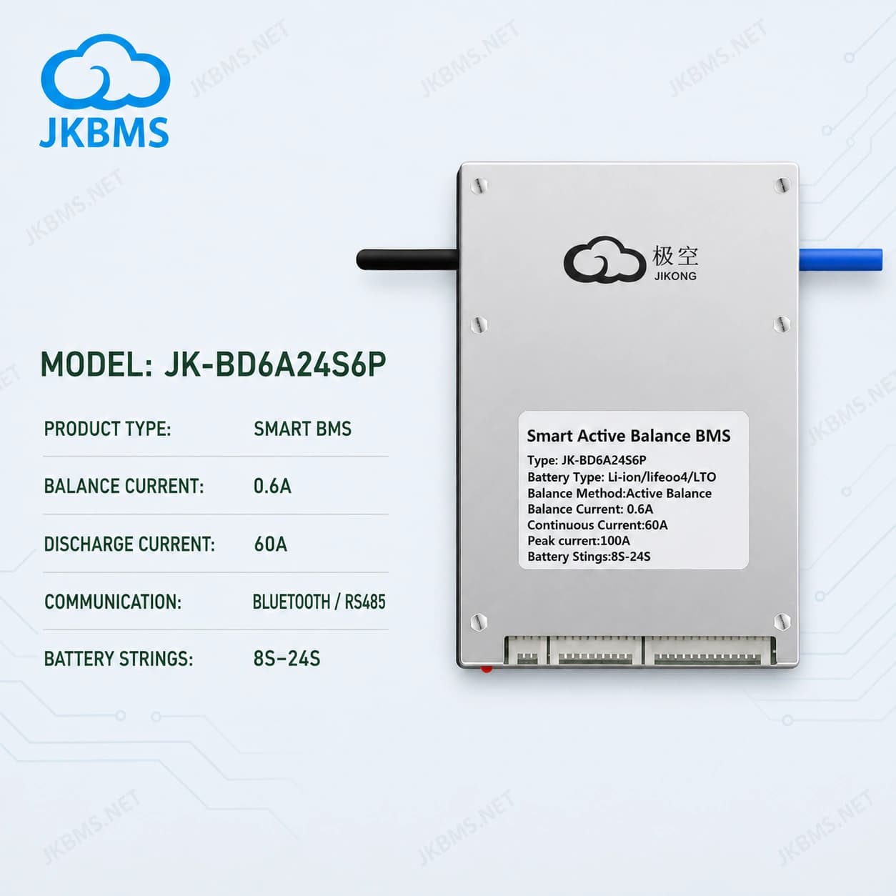 JKBMS JK-BD6A24S6P Smart Active Balance BMS