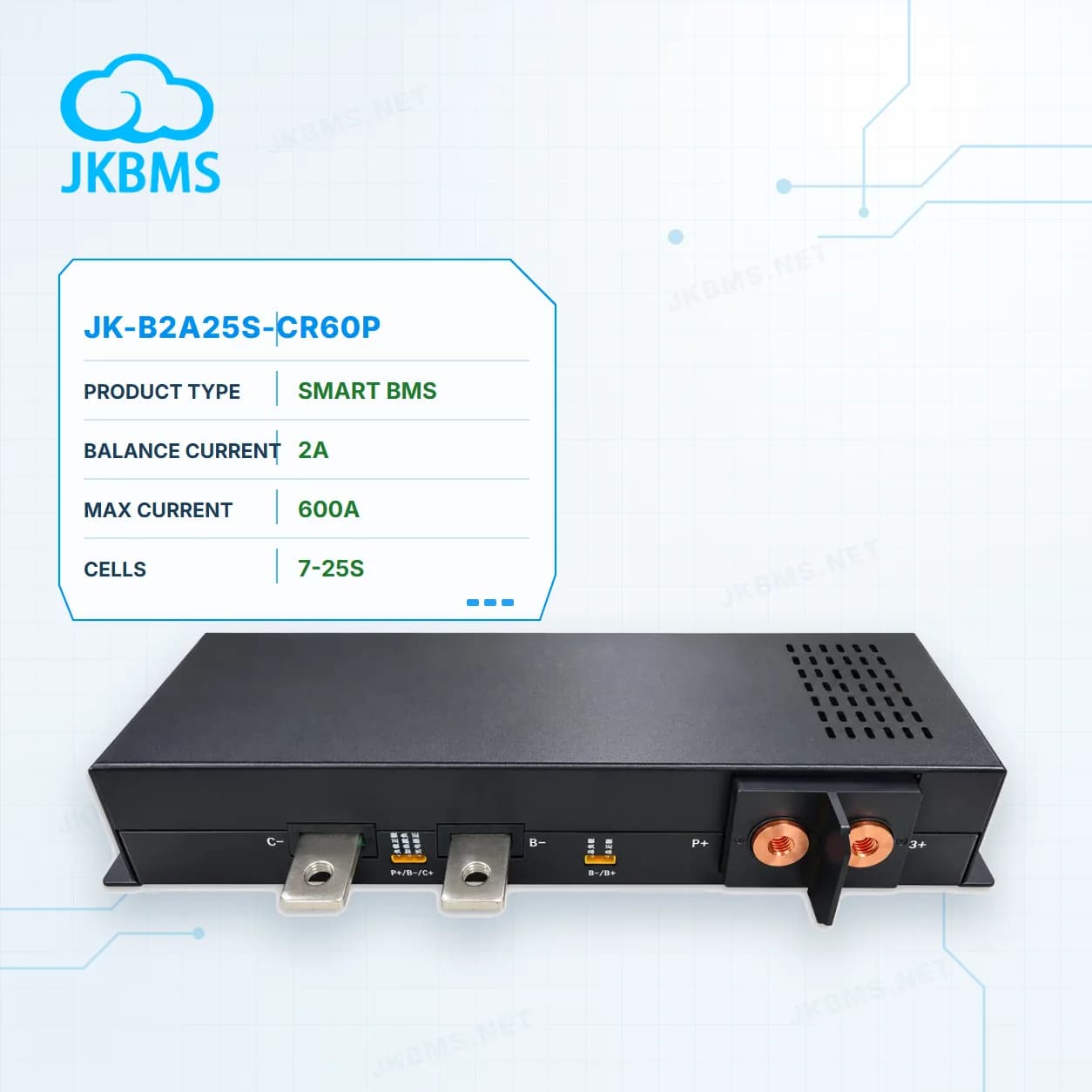 JKBMS JK-B2A25S-CR60P active balance BMS