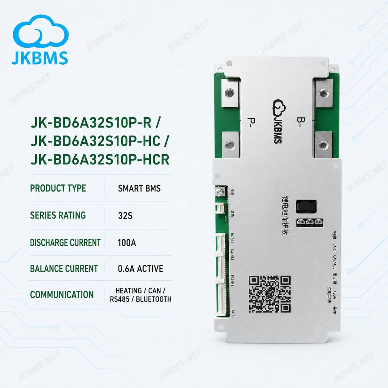 JKBMS JK-BD6A32S10P R / HC / HCR Smart BMS