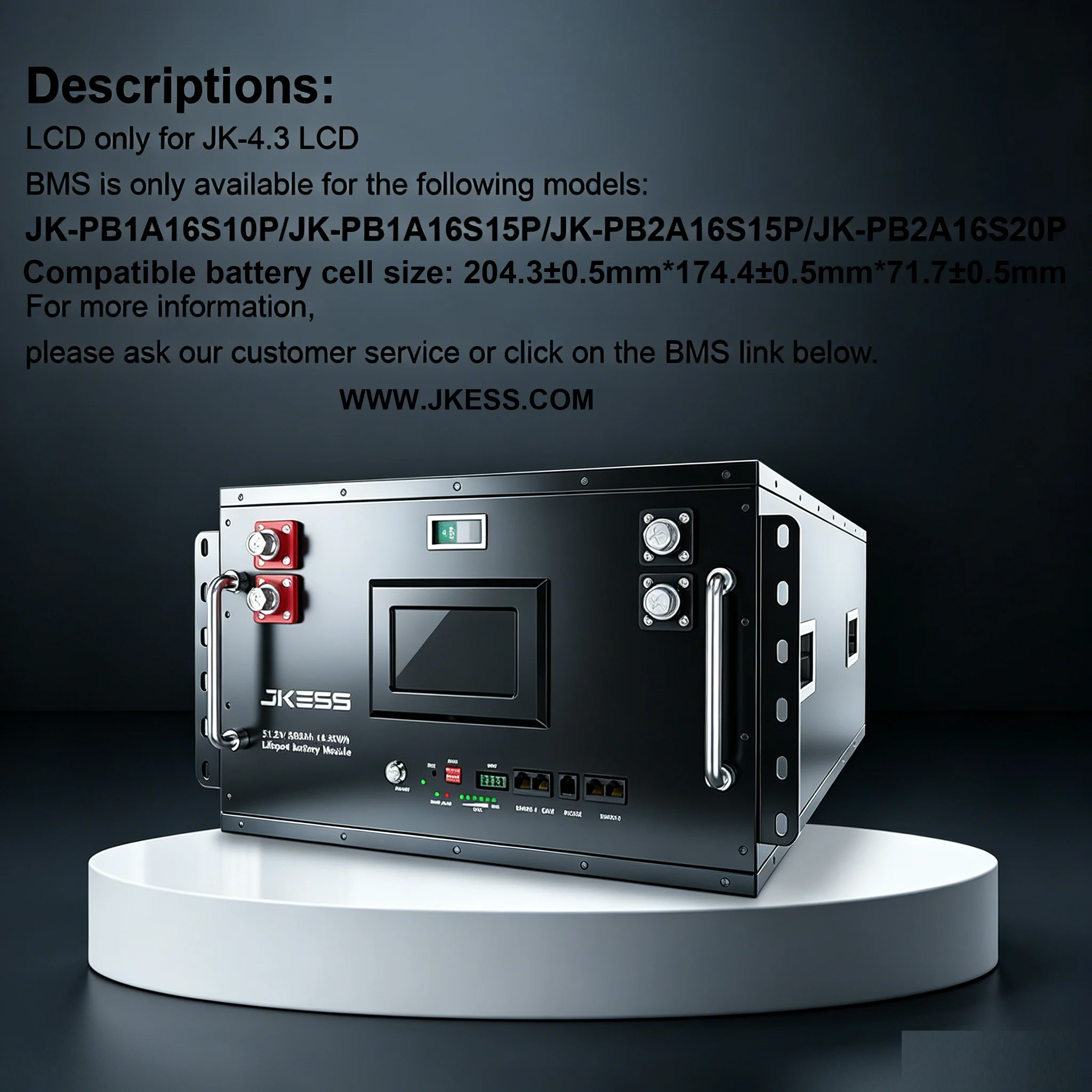 6U Battery Kit specifications, dimensions, and application details 4