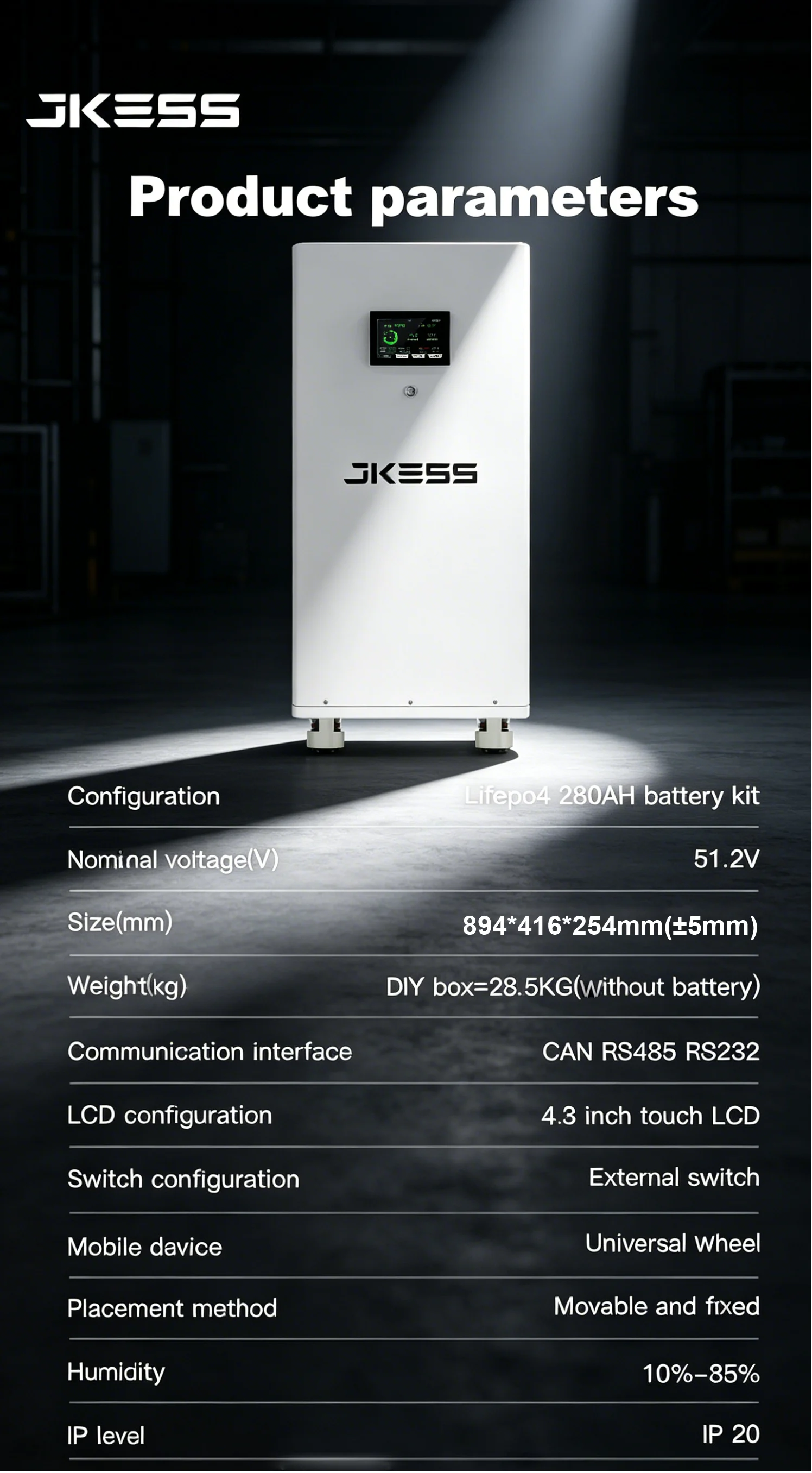 Battery Kit (With Caster) specifications, dimensions, and application details 13