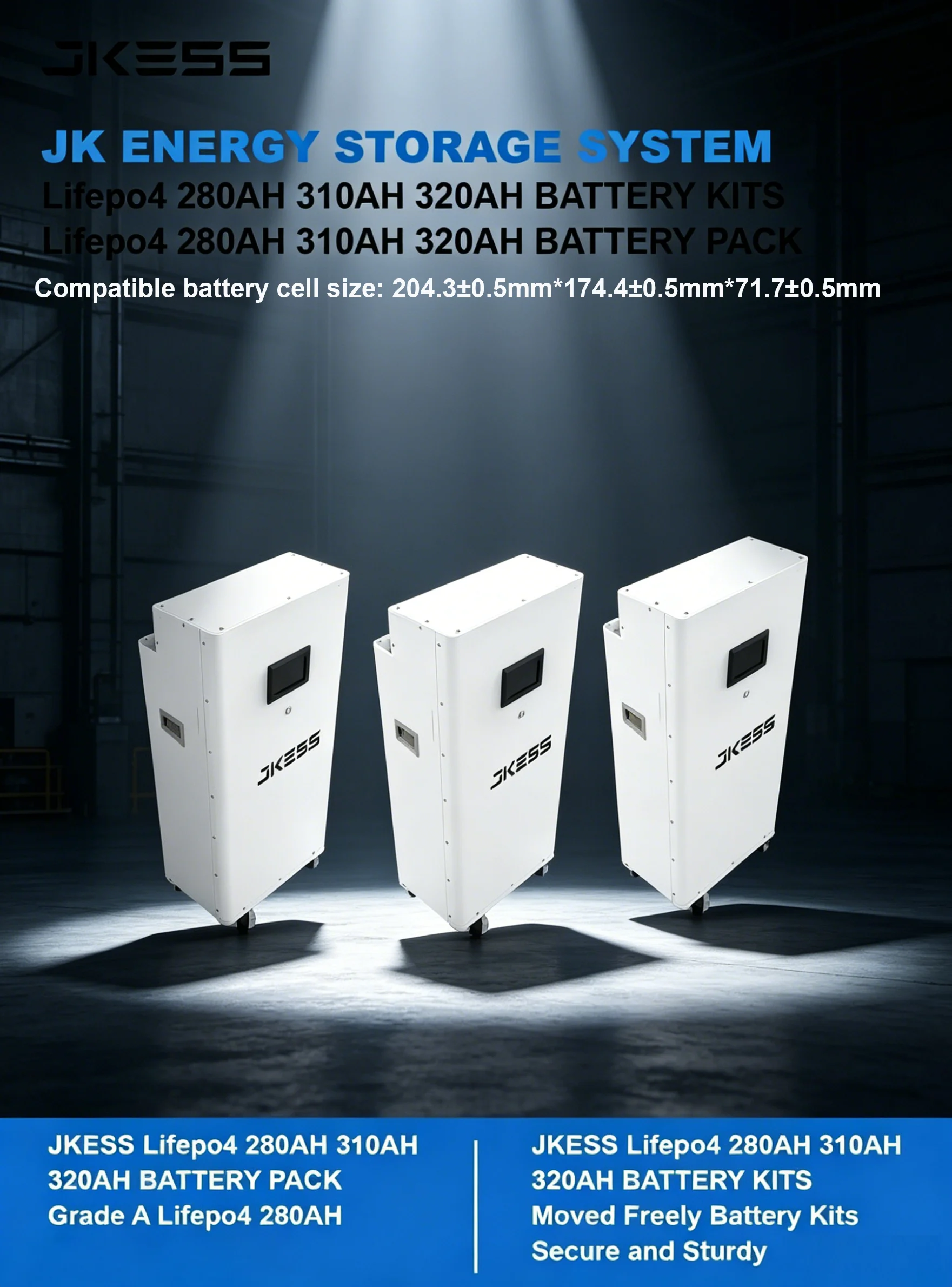 Battery Kit (With Caster) specifications, dimensions, and application details 4