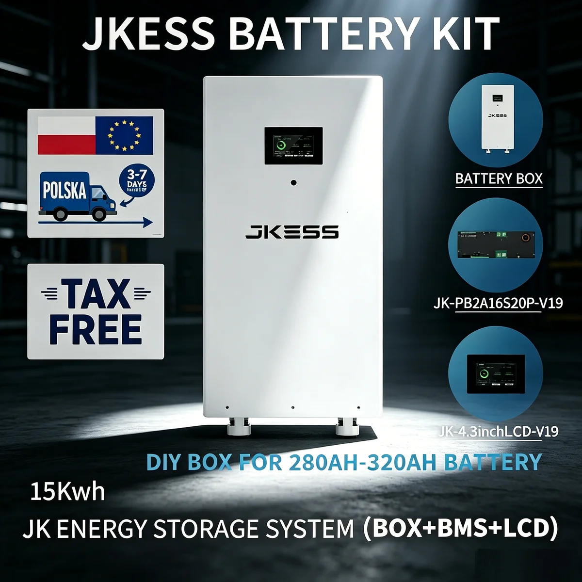 Battery Kit (With Caster) — Caster Battery Enclosure Kit