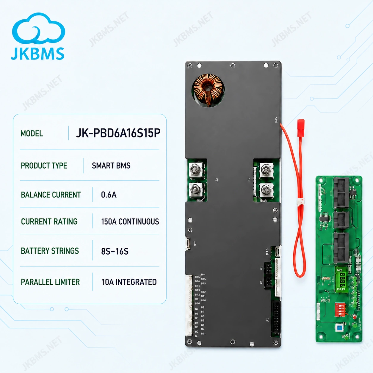 JKBMS JK-PBD6A16S15P Smart Active Balance BMS, product-family reference image