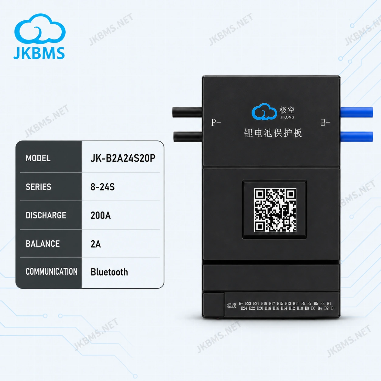 JKBMS JK-B2A24S20P Smart Active Balance BMS, product-family reference image
