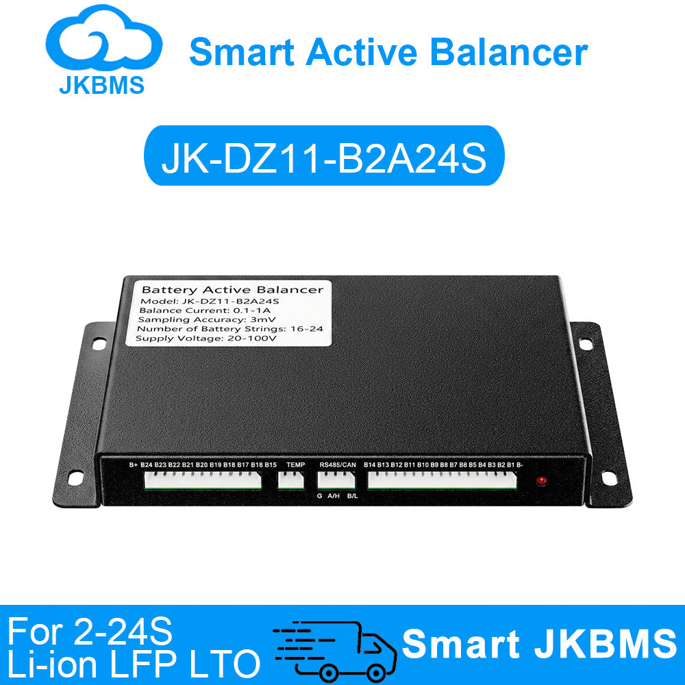 JKBMS JK-DZ11B2A24S Active Balancer — 2A 2~24S RS485 Battery Equalizer with Cascade - official JKBMS product, JKBMS Active Balancers