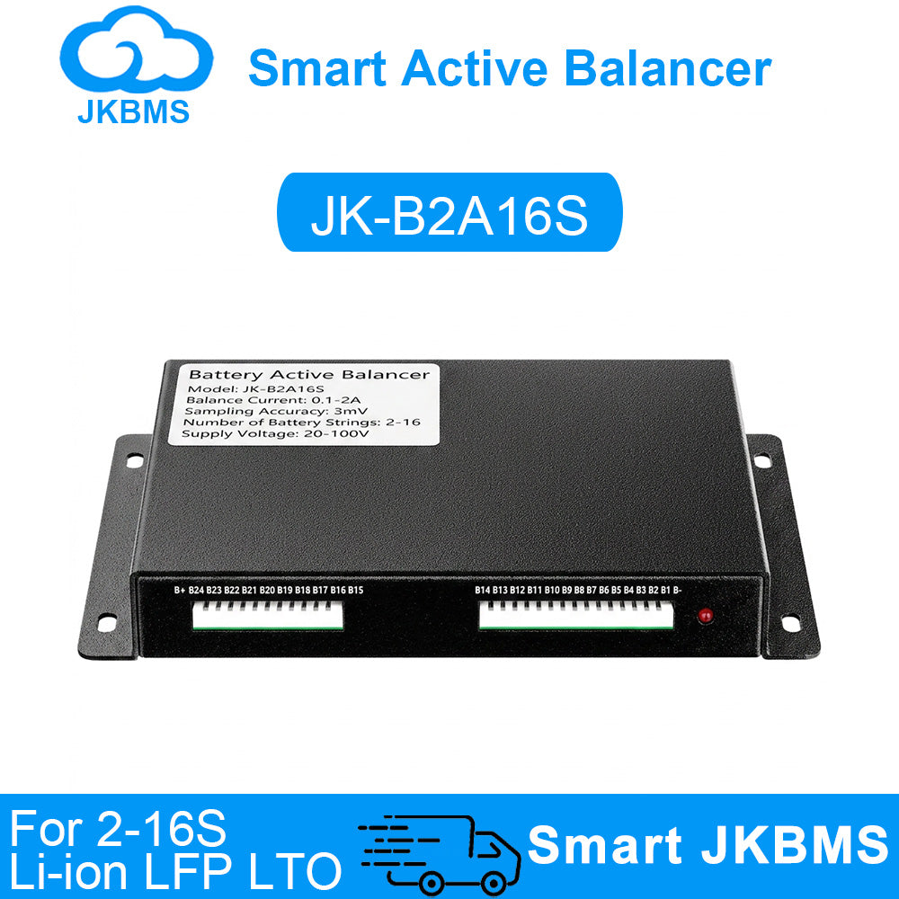 JKBMS JK-B2A16S Active Balancer — 2A 2~16S Battery Equalizer - official JKBMS product, JKBMS Active Balancers