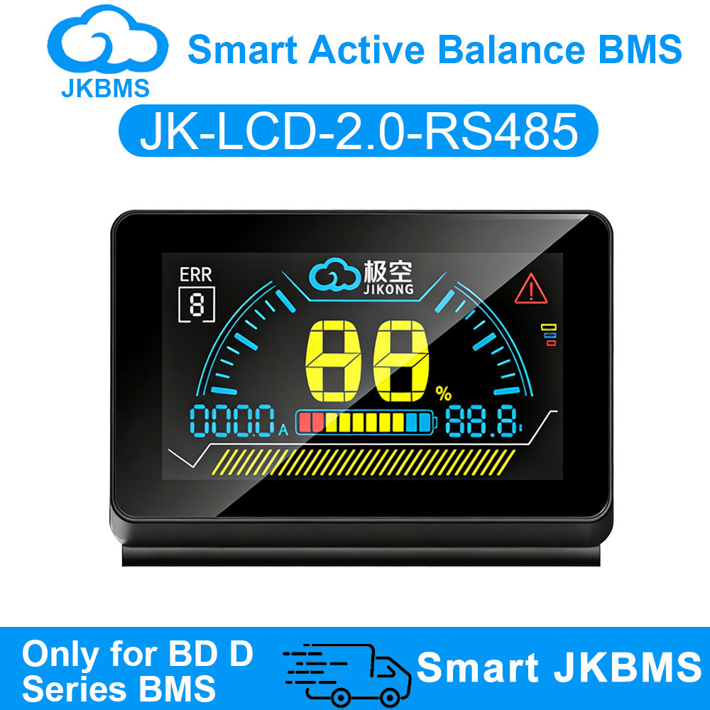 JKBMS 2 Inch LCD Display with Active Switch — BMS Monitor & Power Control for JKBMS Smart BMS official JKBMS main product image