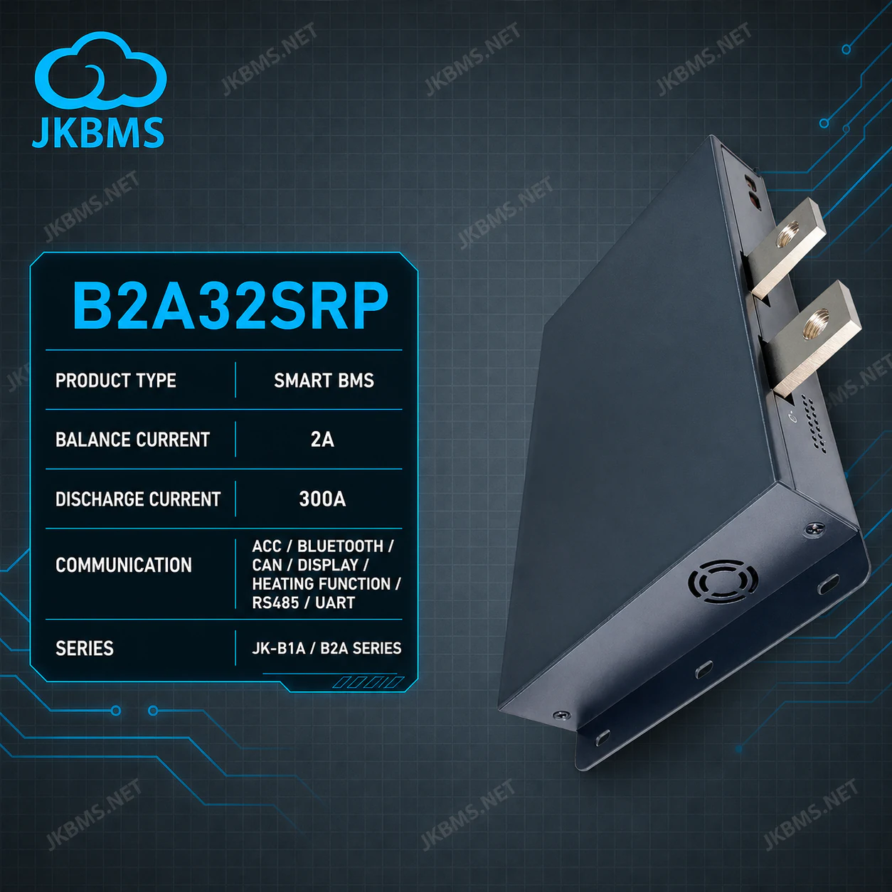 JK BMS B2A32SRP - official JKBMS product, JKBMS JK-B1A / B2A Series
