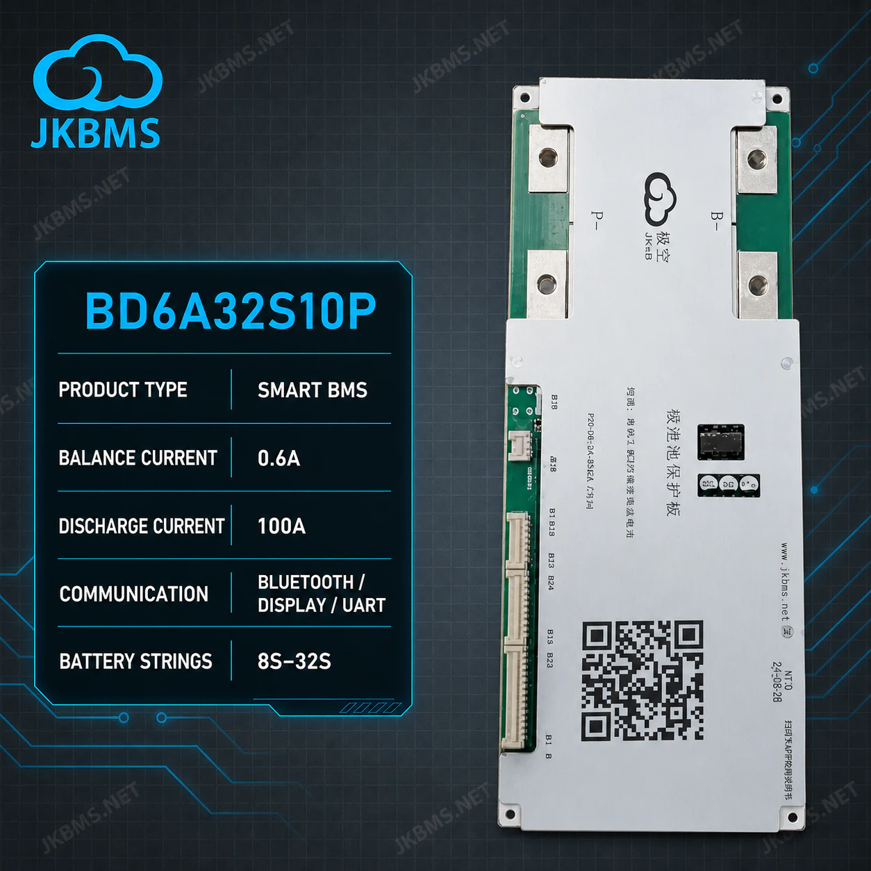 JK BMS V20 BD6A32S10P - official JKBMS product, JKBMS JK-BD Series