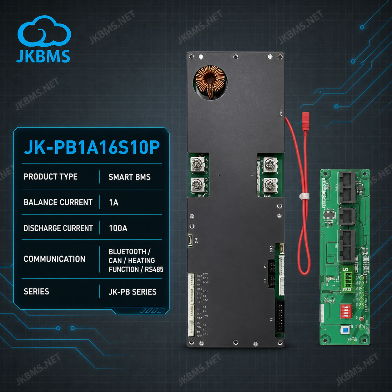 JK BMS PB1A16S10P - official JKBMS product, JKBMS JK-PB Series