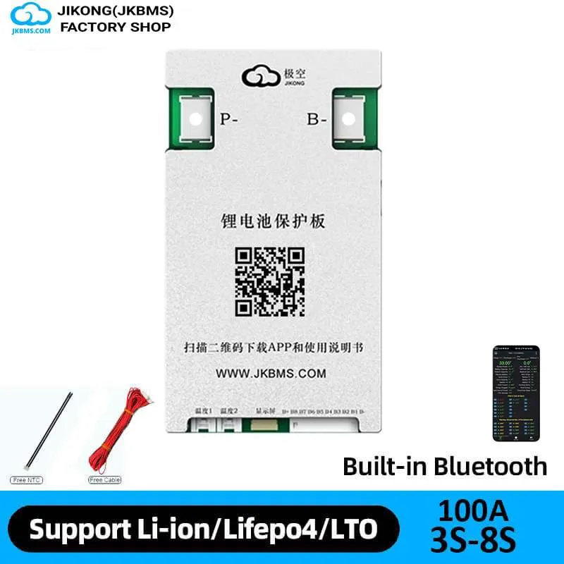 JKBMS JK-B1A8S10P Smart Active Balance BMS — JKBMS JK-B1A / B2A Series