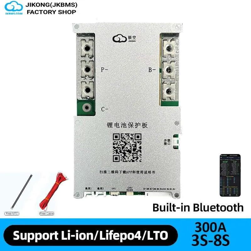 JKBMS JK-B2A8S30P Smart Active Balance BMS — JKBMS JK-B1A / B2A Series
