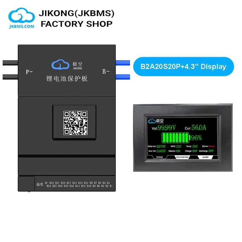 JKBMS JK-B2A20S20P Smart Active Balance BMS - official JKBMS product, JKBMS JK-B1A / B2A Series