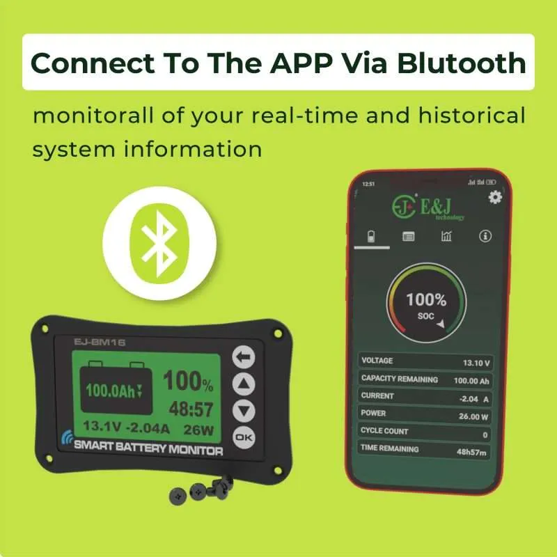EJ-BM16-500A Smart Battery Monitor — JKBMS Accessories