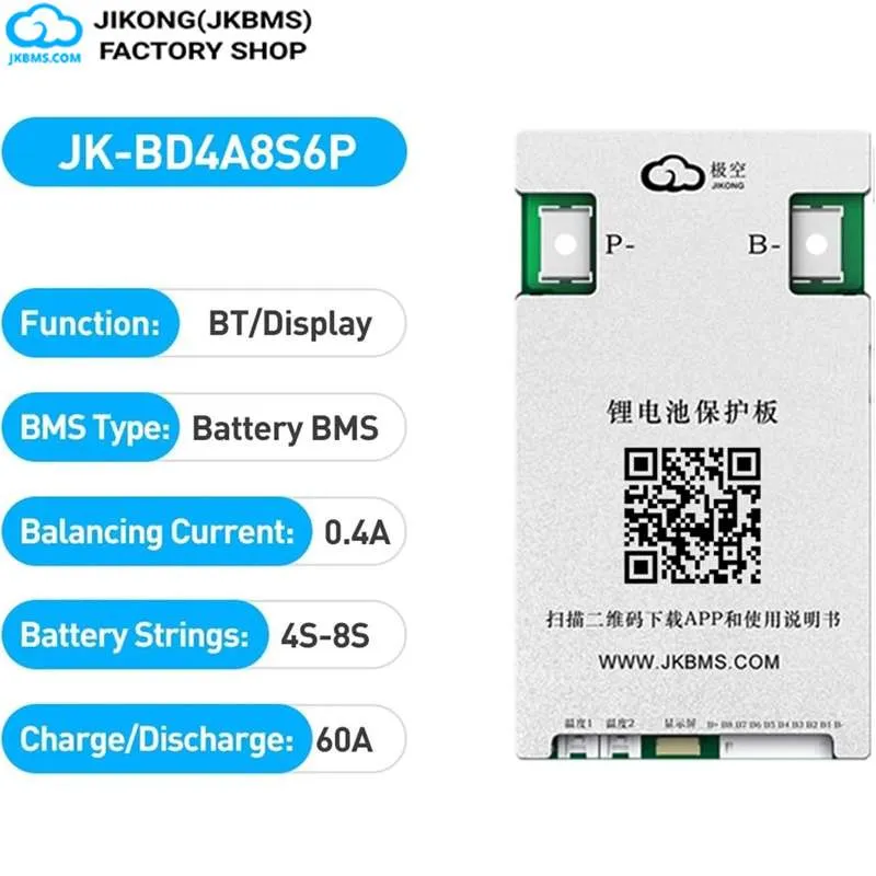 JKBMS JK-BD4A8S6P Smart Active Balance BMS — JKBMS JK-BD Series