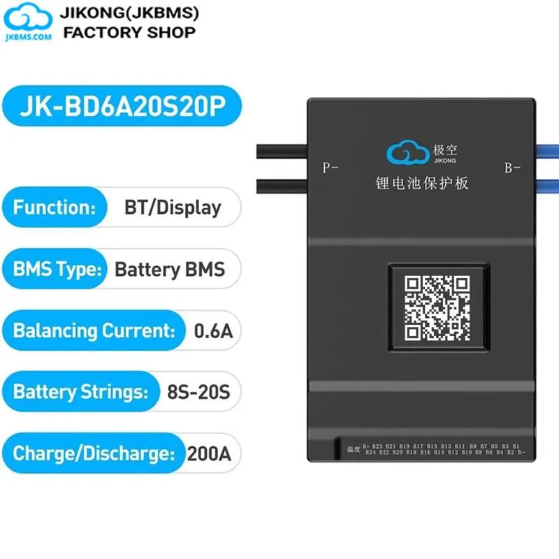 JKBMS JK-BD6A20S20P Smart Active Balance BMS — JKBMS JK-BD Series