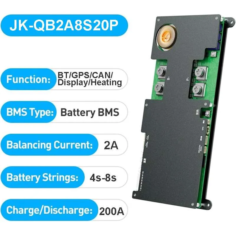 JKBMS JK-QB2A8S20P Parking Start Dedicated BMS — JKBMS JK-B1A / B2A Series